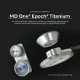 thumbnail image 2 of MDF® MD One® Epoch® Titanium Adult Stethoscope > Limited Edition, 2 of 9
