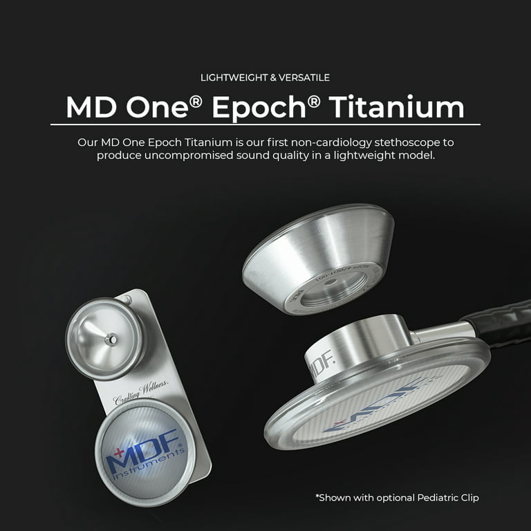MDF® MD One™ Epoch Titanium Dual Head Stethoscope