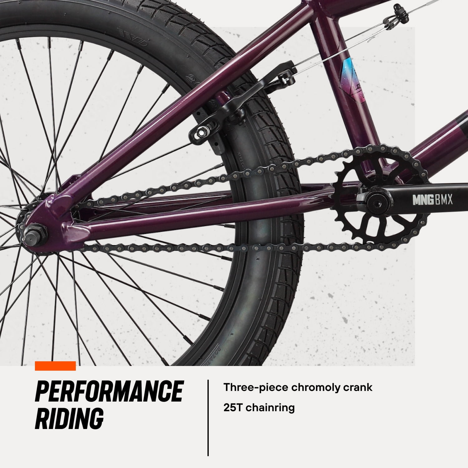 Mongoose Legion L40 Freestyle BMX Bike, 20-Inch Wheels, Ages 8 and up, Purple
