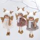 thumbnail image 2 of Paquete de 3 adornos navideños colgantes de ángel reno para árbol de Navidad, decoración para el jardín, 2 of 5