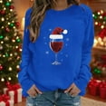 thumbnail image 2 of Winter Saving Talove Long Sleeve Shirts for Women Funny Graphic Sweatshirt Fall Fashion Must Haves White Blouse Womens Tops Dressy Casual Christmas Shirts, 2 of 4