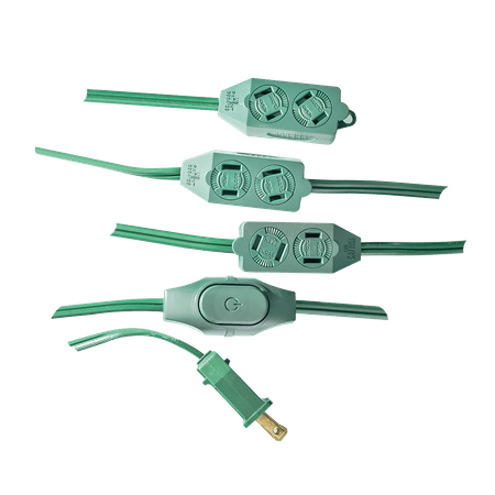 GoGreen Power 9-Outlet Extension Cord w/ Safety Fuse ... extension cord fuse box 