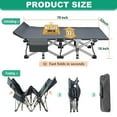thumbnail image 4 of NAIZEA Oversized Folding Bed Cot with Mattress,Folding Camping Cot with Carry Bag, 78"L*32"W*18"H,Support 900lbs,Portable Rollaway Guest Sleeping Cot, 4 of 8