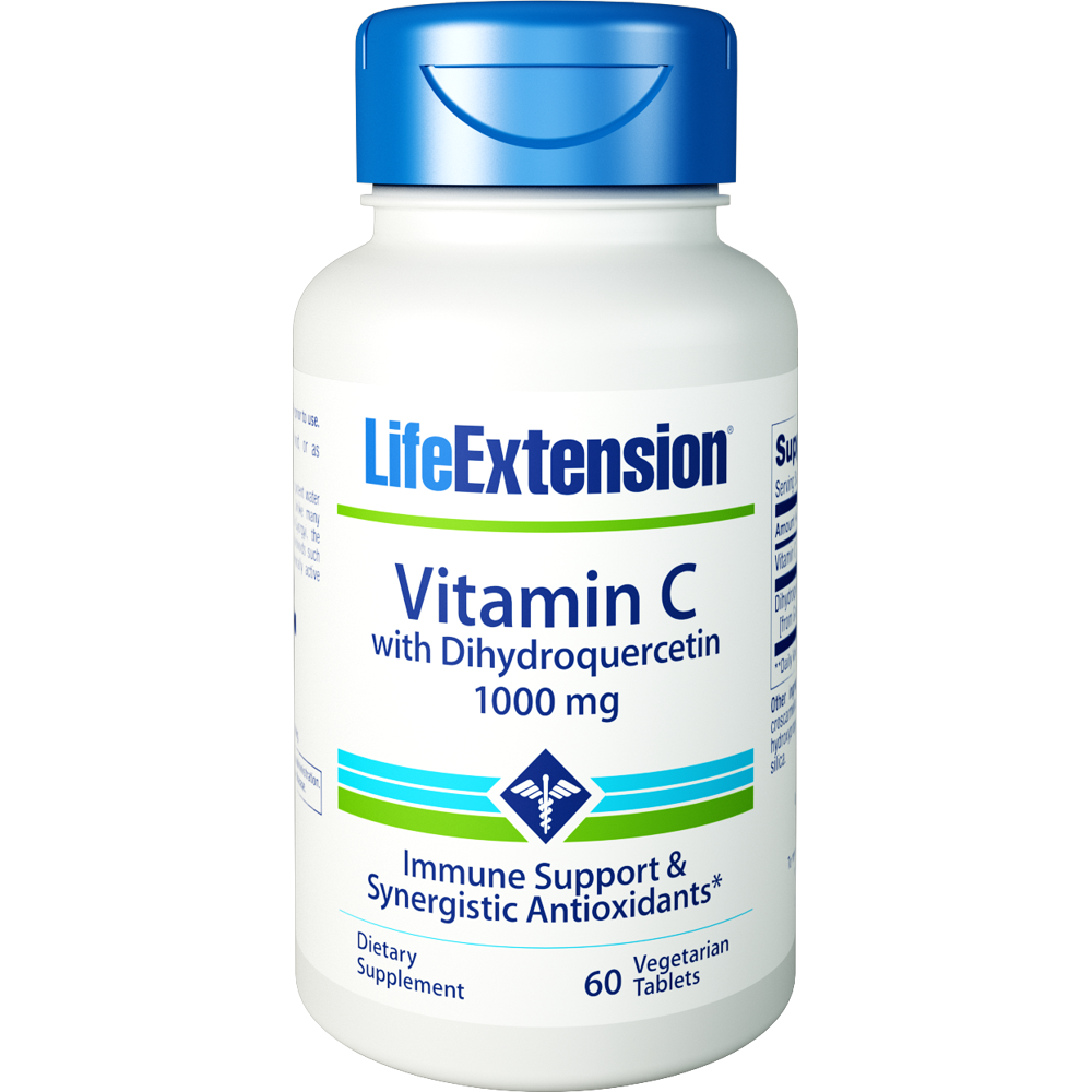 Life Extension Vitamin C with Dihydroquercetin Vegetarian Tablets, 60