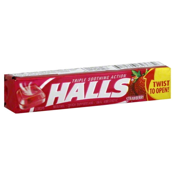 Mondelez Halls Cough Suppressant/Oral Anesthetic, 9 ea