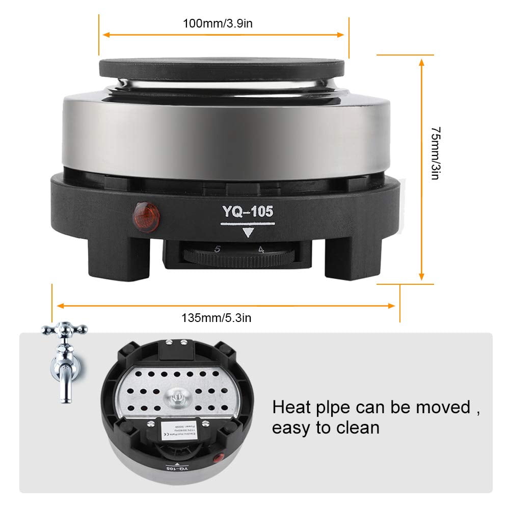 Mini Stove. Portable 500w Electric Mini Stove Hot Plate Multifunction Home Heater (Us Plug 110v), Suitable For Soup And Porridge, Hot Pot