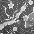 thumbnail image 1 of oneOone Velvet Dark Gray Fabric Asian Japanese Pattern Sewing Craft Projects Fabric Prints By Yard 58 Inch Wide, 1 of 4