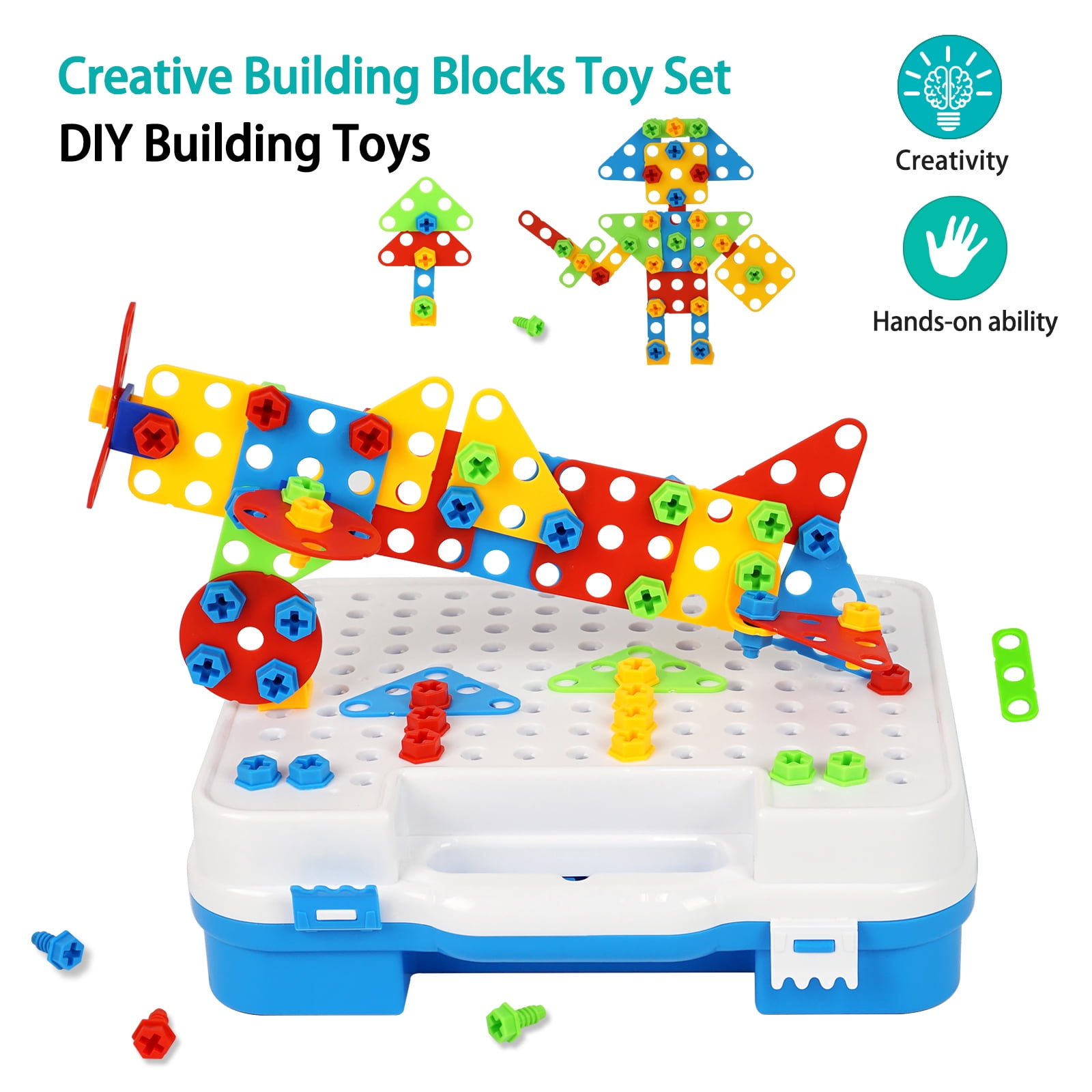 IIROMECI Gears Toys for Kids Ages 4-8, STEM Educational Construction Toys, Engineering Building Blocks Creative Learning Toy Set