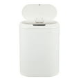 thumbnail image 6 of happimess Robo Kitchen 13.2-Gallon Slim Oval Motion Sensor Touchless Trash Can with Touch Mode, Cotton White, HPM1016C, 6 of 10