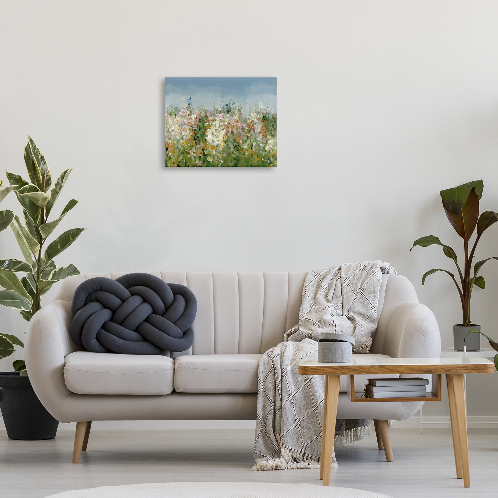 Stupell Industries Speckled Tranquil Field Landscape & Nature Painting Wrapped Canvas Art Print Wall Art, 20 x 16