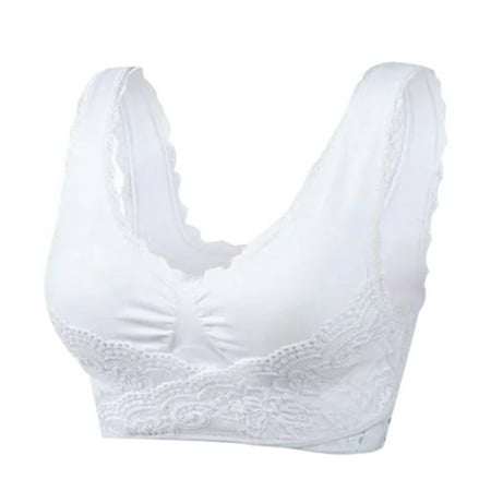 

Women Sports Bra Front for Cross Side Buckle Lace Yoga Bralette Push Up Underwea