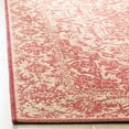 thumbnail image 3 of SAFAVIEH Linden Dania Medallion Indoor/Outdoor Area Rug, Red/Creme, 4' x 4' Square, 3 of 8