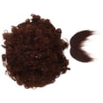 thumbnail image 4 of KAKOWELY 1 juego de peluca afro y bigote falso, accesorio para disfraz de fiesta, kit de peinado y barba artificiales, 4 of 5