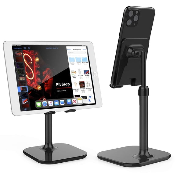 Soporte para teléfono móvil Doboli, para escritorio, color negro