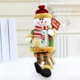 thumbnail image 4 of toys under $10! Christmas Holiday Decor Plush Shelf Sitter Sitting Snowman Santa Claus Gift Cute Home Decoration Craft, 4 of 7