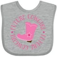 thumbnail image 3 of Inktastic Future Cowgirl Girls Girls Baby Bib, 3 of 4