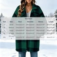 thumbnail image 4 of Womens Plaid Shacket Jacket with Pockets,Button Down Turned-Down Collar Warm Fleece Coat for Fall and Winter, 4 of 9