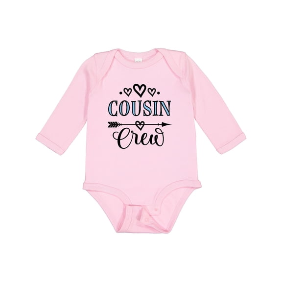 Inktastic Cousin Crew Girls Long Sleeve Baby Bodysuit