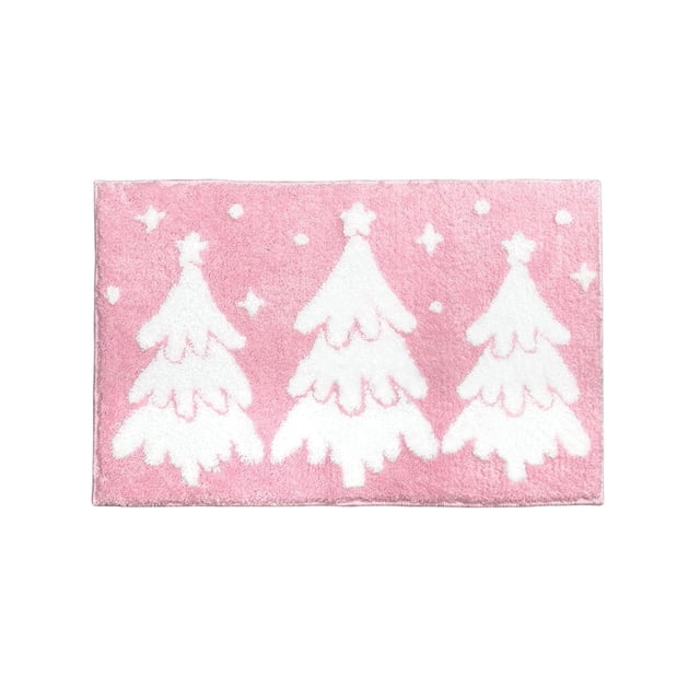 SIfdSeng Get it Fast Bathroom Mat Is Washable Non Long Cute Colorful Green Modern Bathroom Carpet Absorbent Fine Fiber