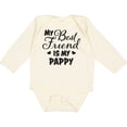 thumbnail image 3 of Inktastic My Best Friend is My Pappy with Hearts Boys or Girls Long Sleeve Baby Bodysuit, 3 of 5