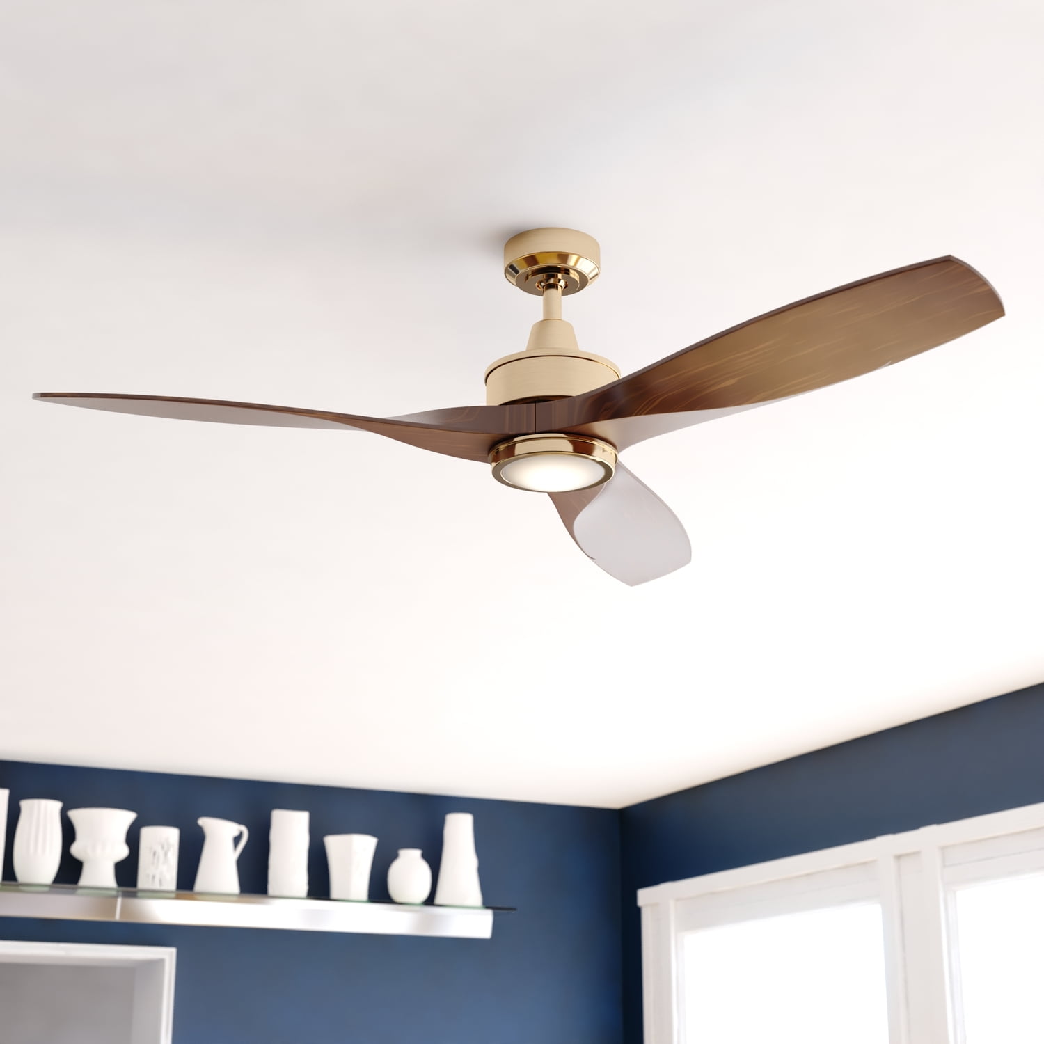 お得な情報満載 Wood MCM Curtiss Blades Kit Light LED with Fan Ceiling レディースウェア