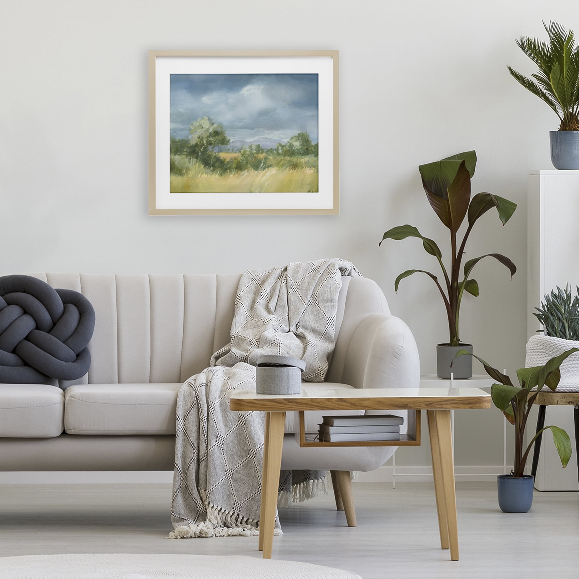 Stupell Industries Whispering Winds Countryside Birch Framed Print Under Glass, design by Danhui Nai