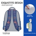 thumbnail image 5 of Pioneer Flower Backpack for School,Cute School Bag,Schoolbag with Adjustable Shoulder Straps & Padded Back,15.3"x11"x6.7", 5 of 6