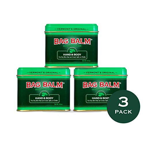 Vermont's Original Bag Balm Skin Moisturizer Hand & Body 8 oz Tin 3 Pack