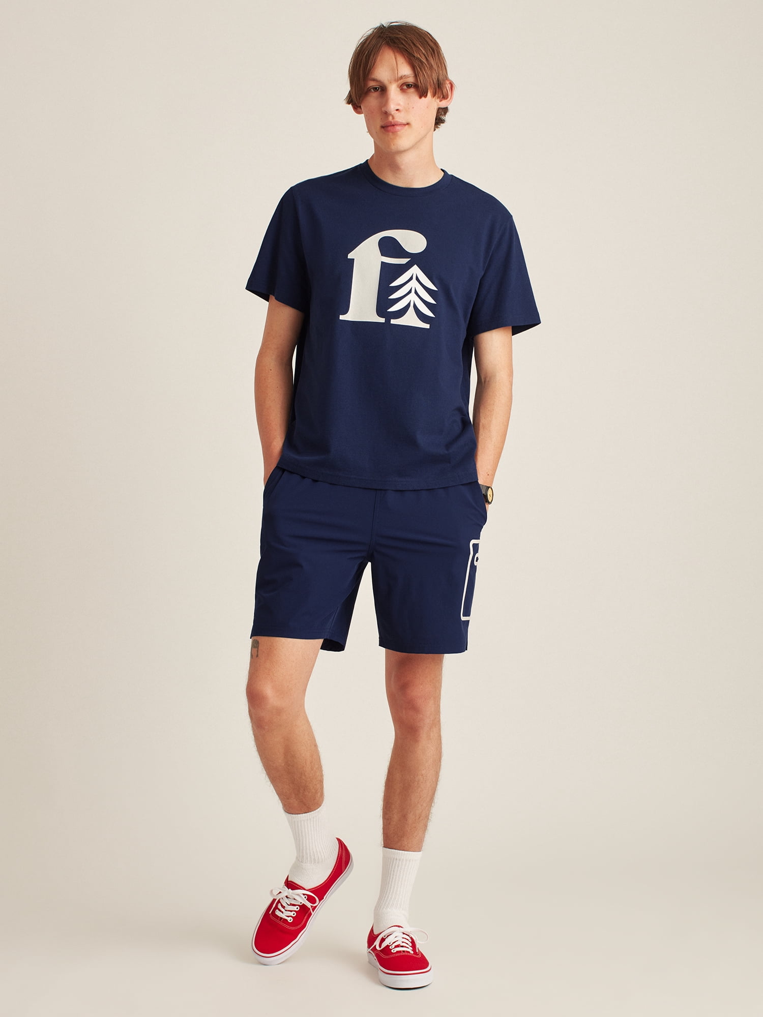 Bonobos Fielder Men's and Big Men's Short Sleeve Logo Tee, up to 3XL