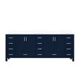 thumbnail image 2 of 84 In W X 22 D Navy Blue Double Bath Vanity - White Quartz Countertop, Solid Wood, Soft Close Function, Scratch & Stain , Ample Storage Space 84"x22" With Wood Frame, Hardware, And Abundant, 2 of 7