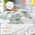 thumbnail image 3 of Sage Green Coastal Bedding 3 Piece Duvet Cover Set California King, Sea Turtle Nautical Coral Summer Beach Soft Microfiber Comforter Cover with Zipper Closure & Pillowcases, FadeResistant Quilt Cover, 3 of 9