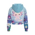 thumbnail image 2 of Chaqlin Cartoon Axolotl Flowers Print College Sweatshirts Sports Sweatshirts with Pocket Basketball Sweatshirt Soccer Sweatshirt Size 7-8, 2 of 7