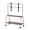 Silver, variant on Anvazise Stainless Steel Easel Rolling TV Stand,Portable TV Stand,Mobile TV Cart for 32-75 Inch Flat Curved Screens with Locking Wheels,2-Tier Shelf & 110 Lbs Capacity,Mdf Top,Easy Assembly