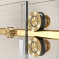 thumbnail image 4 of 56'' - 60'' W X 76'' H Single Sliding Frameless Shower Door With 3/8 Inch (10Mm) Clear Glass In Brushed Gold, 4 of 6