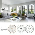 thumbnail image 5 of BrowQuartz Mute Wall Clock Fashion Living Room Portable Hanging Clocks Digital Simple Battery-operated Clock Round Watch Home Decor Black, 5 of 6