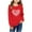 Red, variant on Spazoro Kids Girls Sweatshirts, Long Sleeve Heart Print Valentine's Day Crew Neck Casual Blouses Tops for Child Girls Black Size 5 T