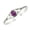 Amethyst, variant on 925 Silver Plated Natural Black Onyx Cuff Bangle Bracelet for Women – Handmade Open Bangle – Black Gemstone July Birthstone Statement Jewelry – Gift for Her