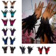 thumbnail image 2 of Pulseras de plumas Tobilleras de plumas de moda Pulseras de plumas para mujeres y niñas, 2 of 4