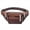 Brown, variant on Leather Fanny Pack Mens Waist Belt Bag Womens Purse Hip Pouch Casual Business Belt Bag Waterproof, Suitable for Many Occasions and Easy to Carry Travel Sports