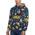 thumbnail image 3 of Salouo Colorful Space Pattern Men's Fall Hoodie Sweatshirt,Sport Hoodie with Pockets for Men Pullover Casual Hooded Sweatshirt-Medium, 3 of 7