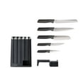 thumbnail image 4 of Joseph Joseph Elevate Knives Slimblock 5-Piece Knife Set with Ceramic Sharpener - Black, 4 of 5