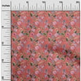 thumbnail image 2 of oneOone Rayon Pink Fabric Floral Sewing Craft Projects Fabric Prints By Yard 56 Inch Wide, 2 of 4