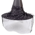 thumbnail image 4 of ITFABS Halloween Witch Hat with Mesh Stitching, Sequin Props Decoration, 4 of 9