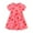 Pink, variant on JUoaLXG Baby Girls Casual Dresses Valentine'S Day Heart Print Crew Neck Short Sleeve Stylish Dress Holiday Wear,Pink,1-2 Years