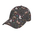 thumbnail image 1 of Balery French Bulldogs Gorra de béisbol de tamaño ajustable para correr, entrenar y actividades al aire libre. Gorra de papá para todas las estaciones., 1 of 6