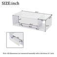 thumbnail image 4 of Noble House High Gloss Coffee Table,Open Storage with 1 Drawer & LED Lights,White, 4 of 8