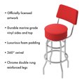 thumbnail image 3 of Trademark Gameroom Red Bar Stool with Back Rest, 3 of 5