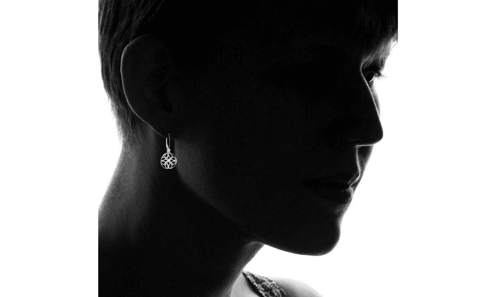 Sterling Silver Lever-Back Celtic Earring