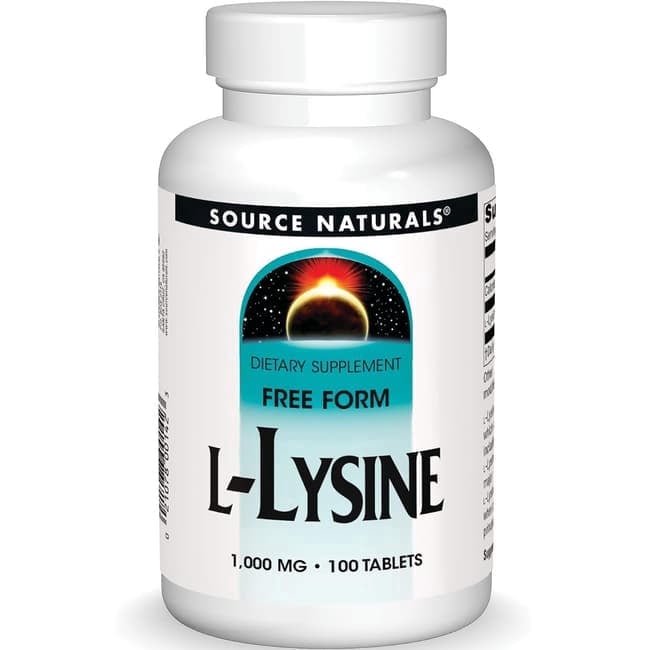 ソースナチュラルズ L-リジン 1000mg 100粒 タブレット Source Naturals L-Lysine tablets 必須アミノ酸 健骨サポート 若々しい毎日 丈夫な体づくり