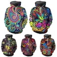 thumbnail image 3 of Sudadera con capucha con estampado 3D de arte psicodélico para hombre, sudadera con capucha a la moda, sudadera con capucha para hombre, sudaderas con capucha de talla grande, 3 of 4